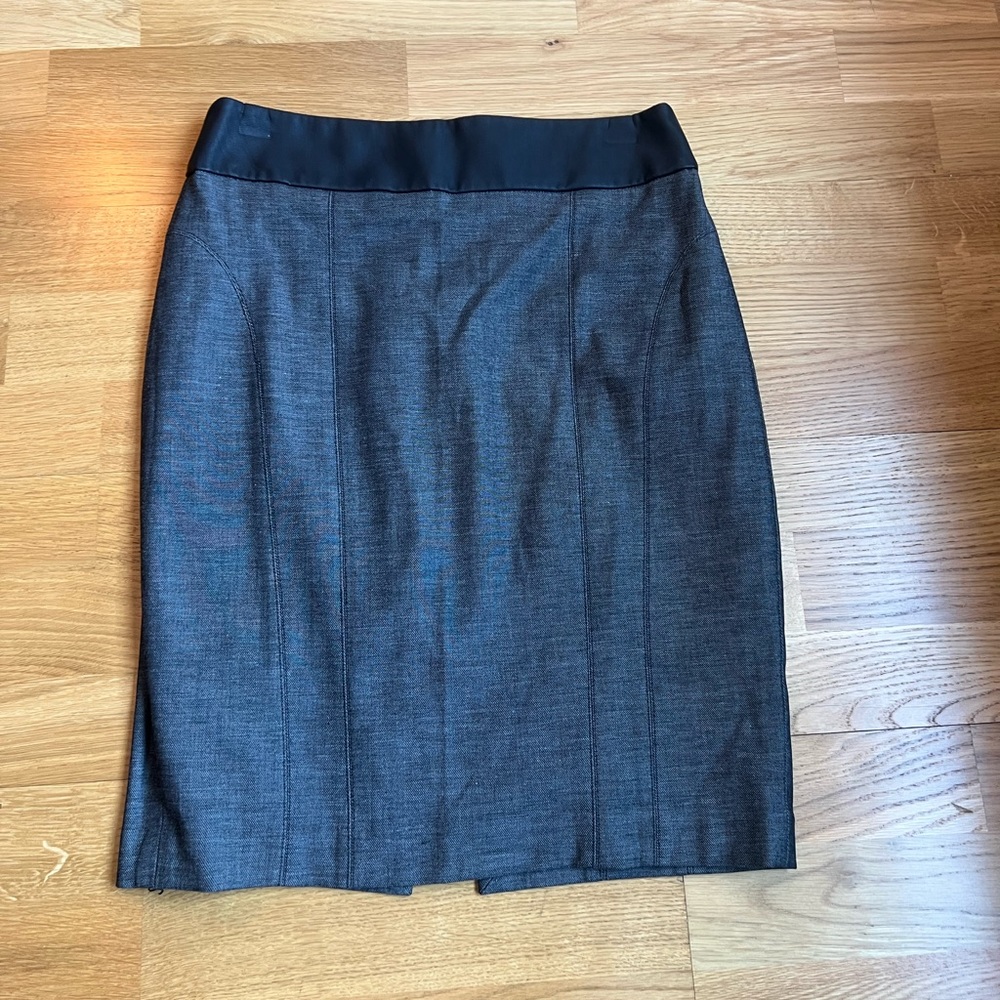 EXPRESS PENCIL SKIRT W LEATHER WAISTBAND